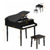 Costway 30-Key Classic Piano Wood w/ Bench & Music Rack Black