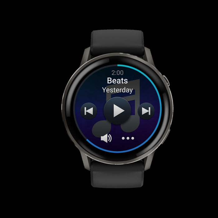 Garmin Venu 4 45mm Slate Multisport Smartwatch - Performance Monitor, Fitness Age Estimate, Turn-by-Turn Navigation, SatIQ Tech, Voice Control