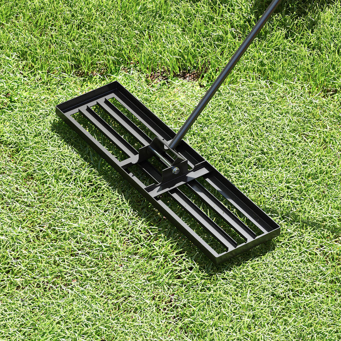 Costway Lawn Leveling Rake 36\" X 10\" Heavy Duty Level Lawn Tool For Garden Backyard/lawn Black