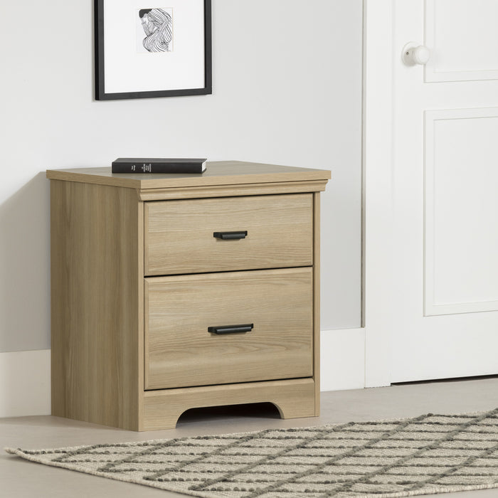 Versa 2-Drawer Nightstand - Natural Ash