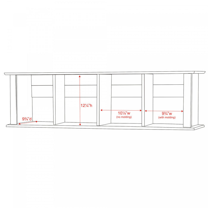 Wall Mounted Desk Hutch - White