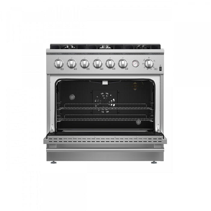 Forno Marco 36-inch Gas Range Stainless Steel, 4.32 cu.ft. -FFSGS6277-36