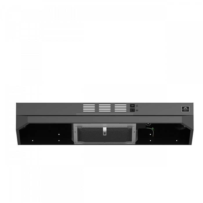 Forno Bari Espresso 30-Inch Under Cabinet Range Hood, White, 600 CFM- FRHUC5255-30WHT