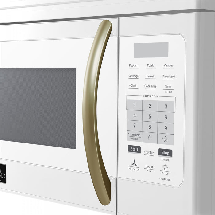 Forno Scalo 30-Inch Over the Range Microwave, White, 1.6 cu.ft - FOTR3007-30WHT