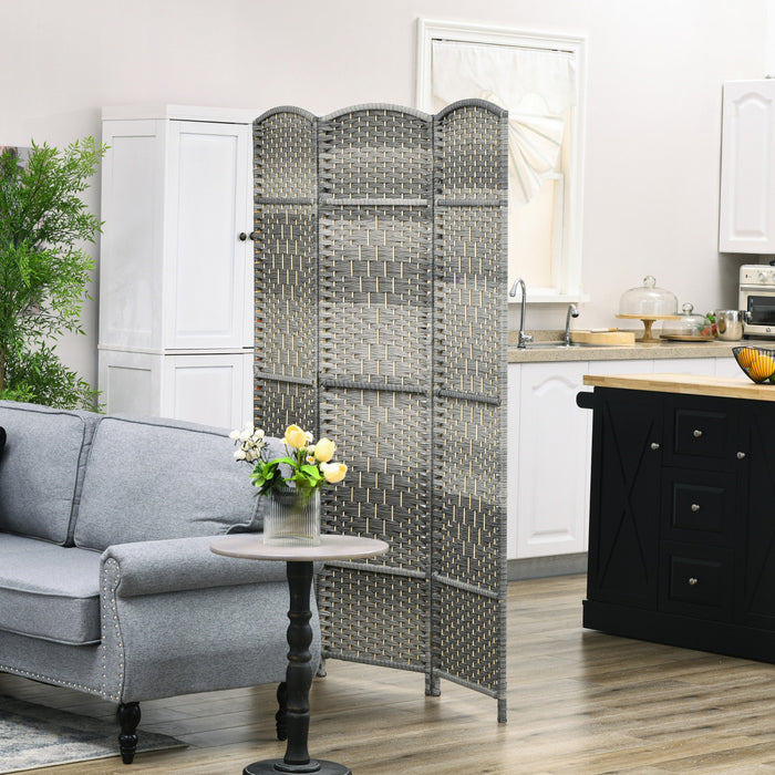 HOMCOM 6 Ft Folding Room Divider, Privacy Screen for Home Office Bedroom