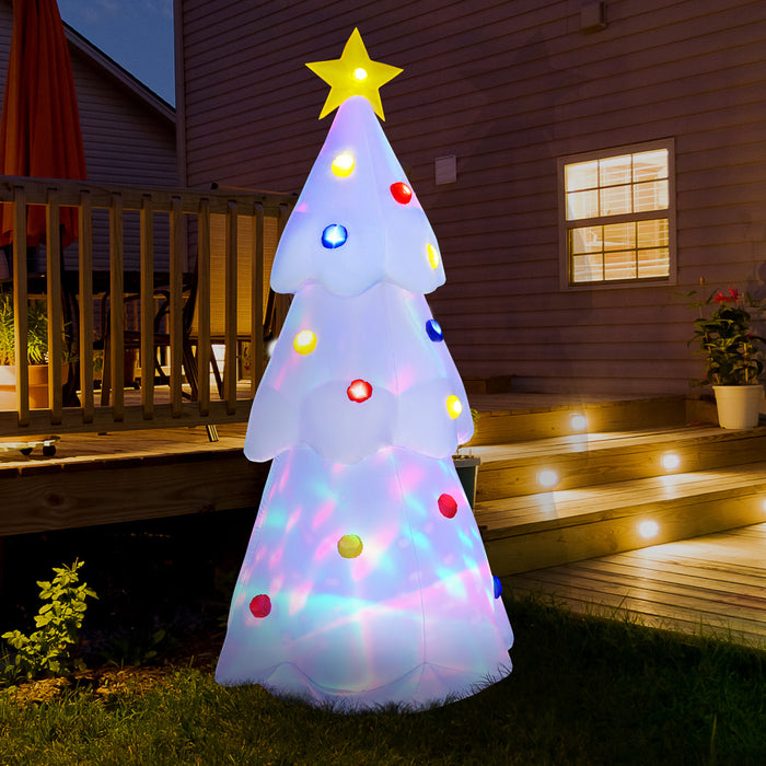 Homcom 8ft Tree Inflatable Christmas Decoration