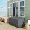 Outsunny Patio Furniture Covers Waterproof 600D, 75" x 28.3" x 29.9", Grey