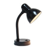 Remmer Gooseneck Desk Lamp, Onyx, 14.25"H | Remmer Lampe de bureau a col de cygne, Onyx, 14,25 po H