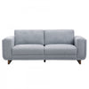 Caden 83 in. Textured Weave Fabric Sofa with Block Arms and Wood Legs - Grey | Caden 83 po. Canape en tissu tisse texture avec accoudoirs blocs et pieds en bois - Gris