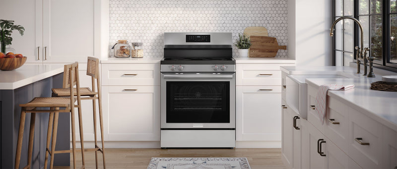 Frigidaire Gallery 30'' Rear Control Electric Range with Total Convection – Stainless Steel - GCREC059BF