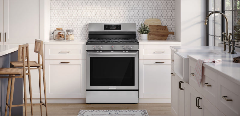 Frigidaire Gallery 5.1 Cu. Ft. Rear Control Gas Range with Total Convection - GCRG3059BF