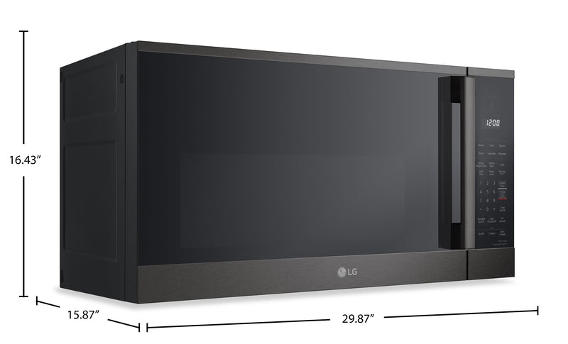 LG 1.8 Cu. Ft. Smart Over-the-Range Microwave with EasyClean® - Black Stainless -MVEM1825Z