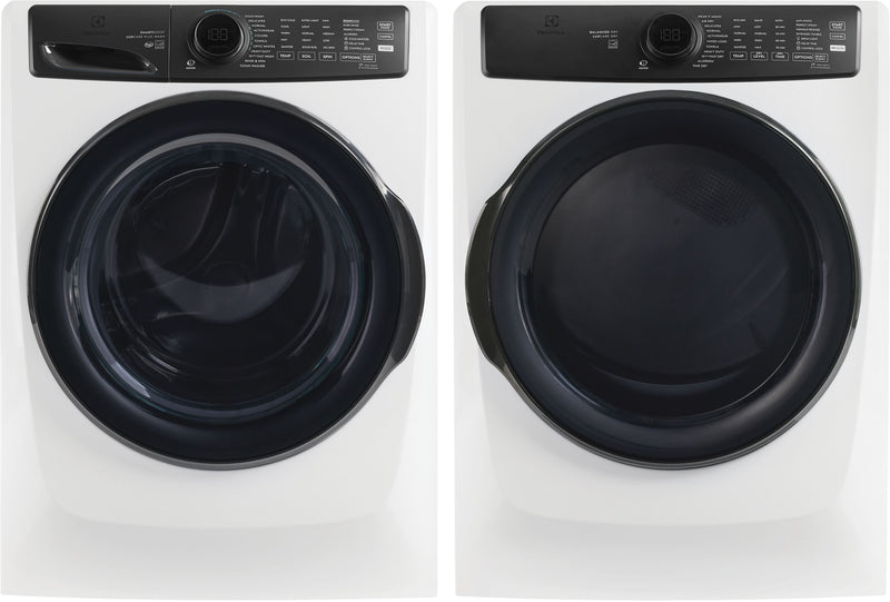 Electrolux 5.2 Cu. Ft. Front Load Washer and 8.0 Cu. Ft. Perfect Steam™ Gas Dryer - Matte White 