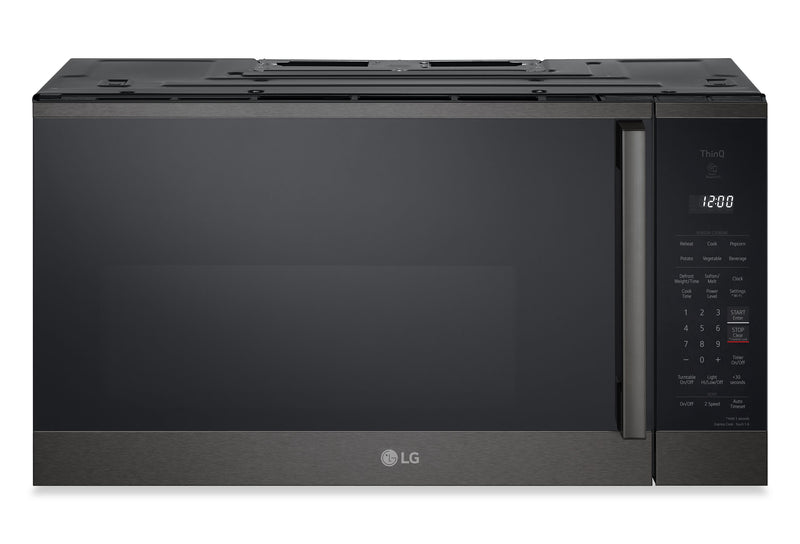 LG 1.8 Cu. Ft. Smart Over-the-Range Microwave with EasyClean® - Black Stainless -MVEM1825Z