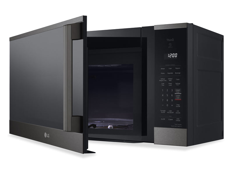 LG 1.8 Cu. Ft. Smart Over-the-Range Microwave with EasyClean® - Black Stainless -MVEM1825Z
