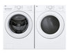 LG 4.5 Cu. Ft. Ultra Large Front Load Washer and 7.4 Cu. Ft. Electric Dryer with AI Sensor Dry® – White