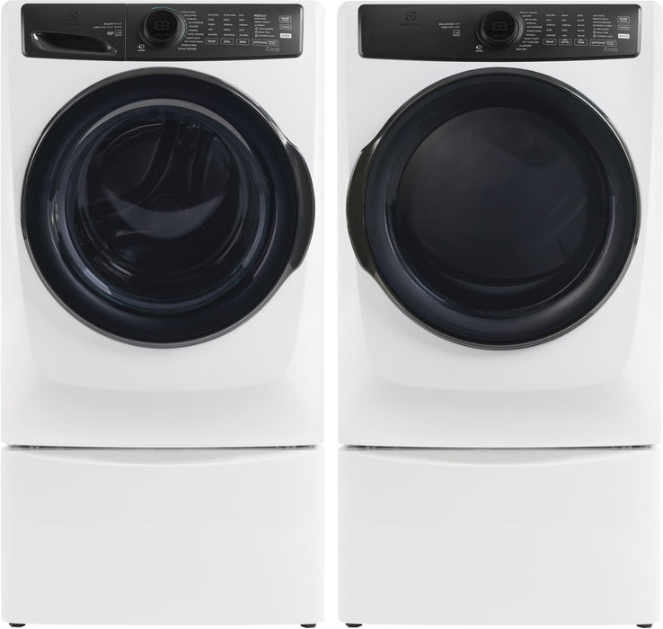 Electrolux 5.2 Cu. Ft. Front Load Washer and 8.0 Cu. Ft. Perfect Steam™ Electric Dryer - Matte White 