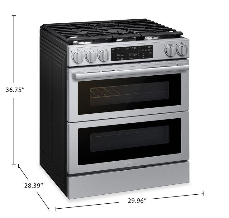 Samsung 6.0 Cu. Ft. Gas Slide-In Flex Duo™ Range with Air Fry Max – Silver - NSG90H60DRAA