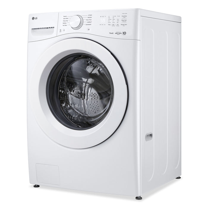 LG 4.5 Cu. Ft. Ultra Large Front Load Washer with AI Wash – White - WM3420CW