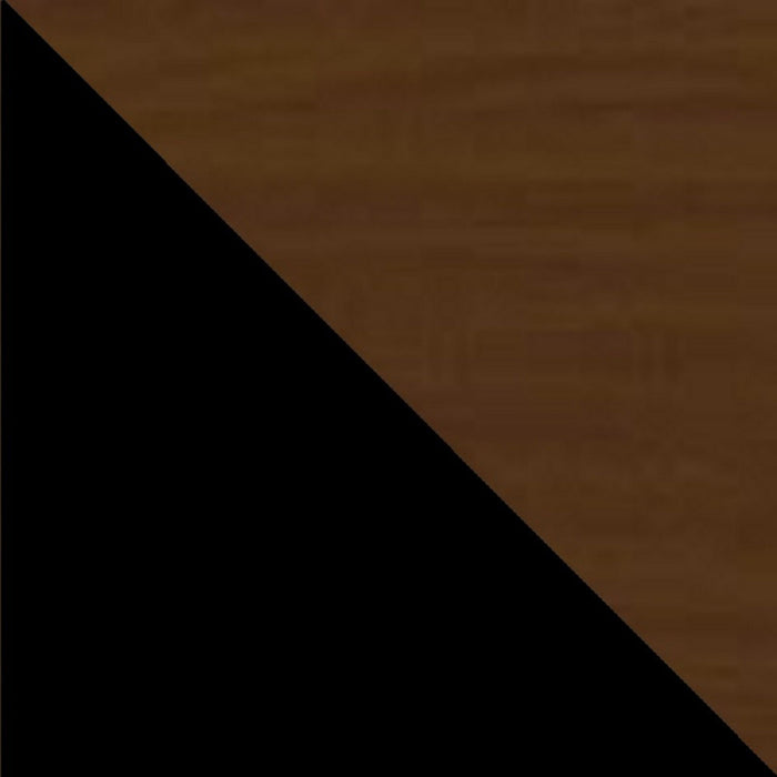 Manhattan Comfort Mosholu 66.93\" TV Stand with 3 Shelves - Black & Nut Brown