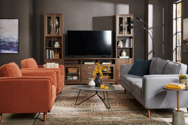 Rosalee 18\" Accent Table - Grey Cement Top & Base