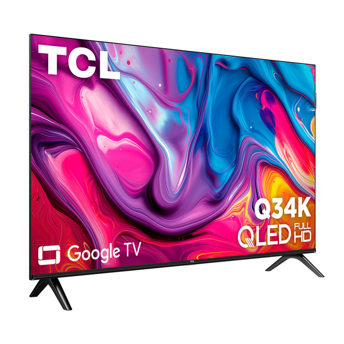 TCL 32\" Q34K QLED 1080P FHD Smart Google TV (32Q34K) – 2025 Model