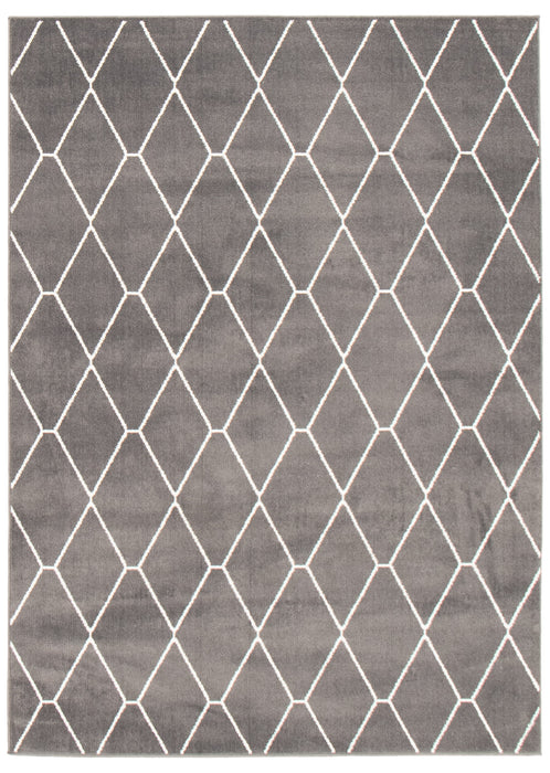 August Dark Grey-White 5'3\" x 7'3\" Area Rug