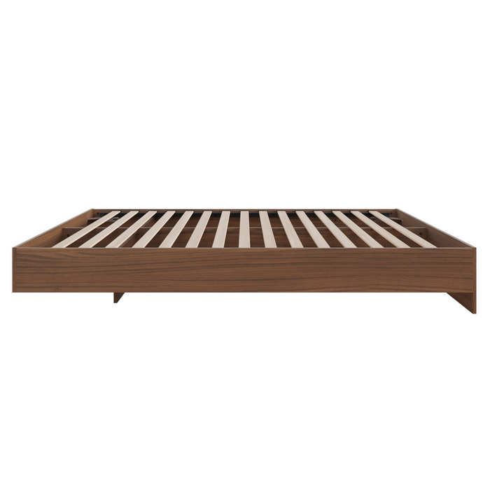 Nordika Queen Platform Bed - Walnut