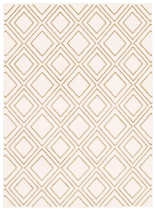 August Geod White-Tan 6'7\" x 9'6\" Area Rug
