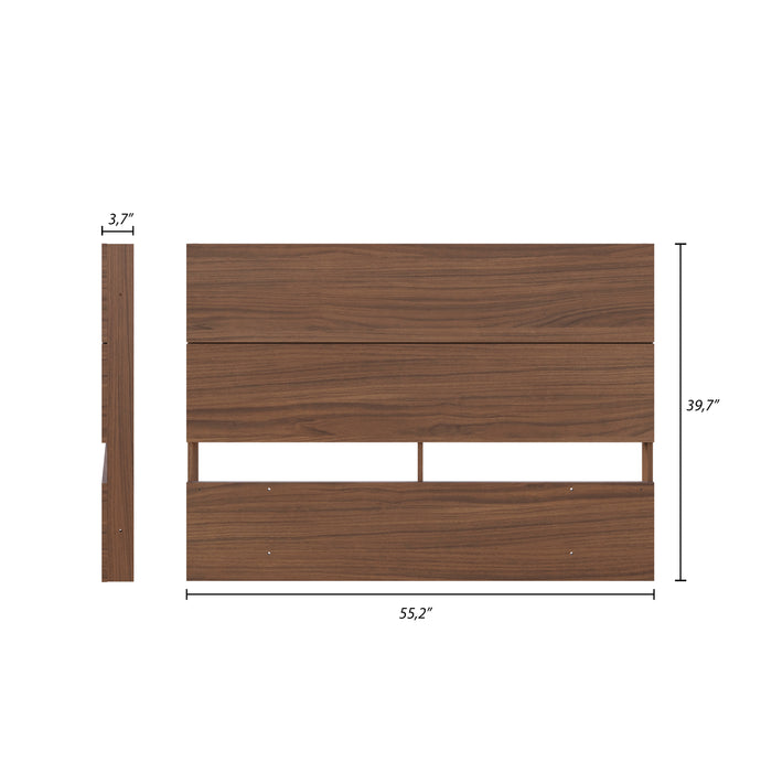 Nordika Full Panel Headboard - Walnut