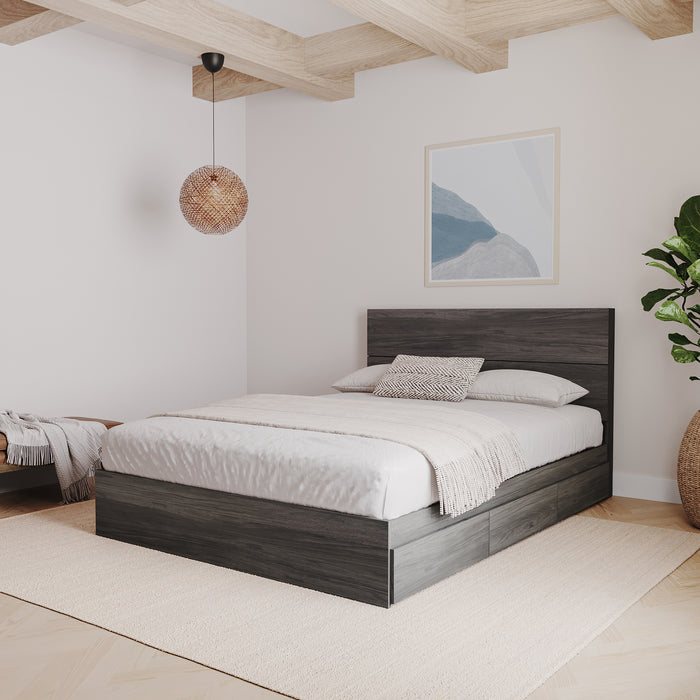 Nordika Full Panel Headboard - Grey