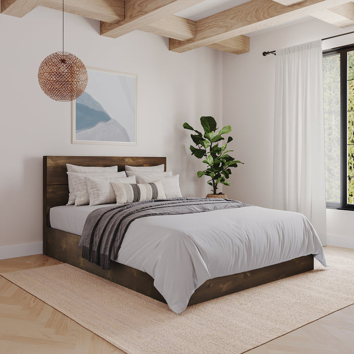 Nordika Queen Panel Headboard - Truffle