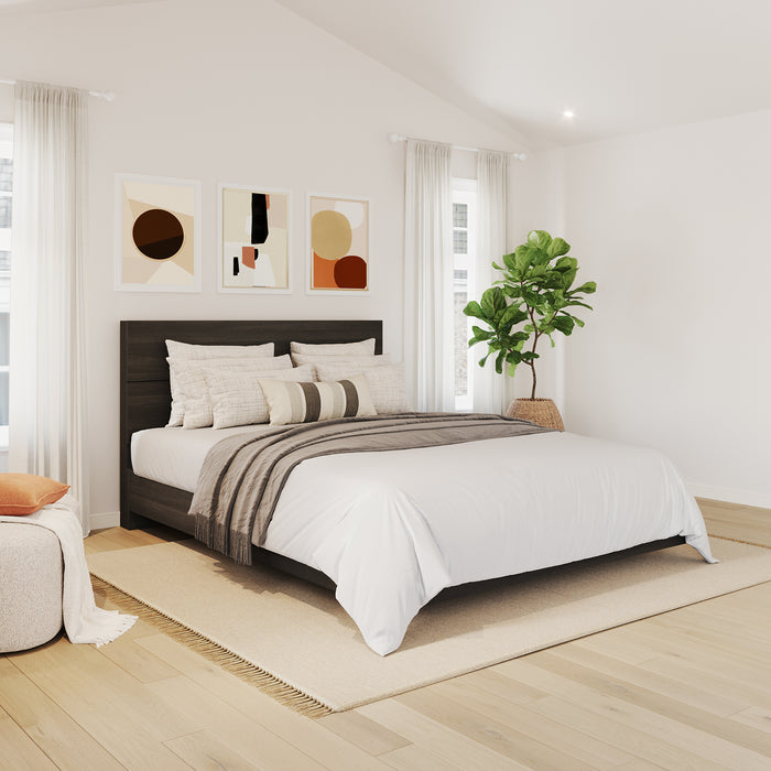 Nordika Queen Panel Headboard - Ebony