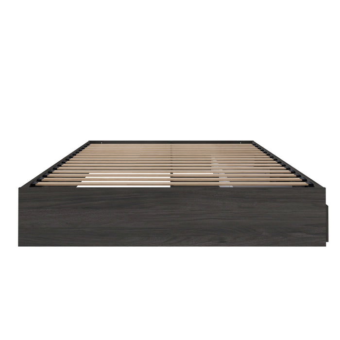 Nordika Full Platform Bed - Bark Grey