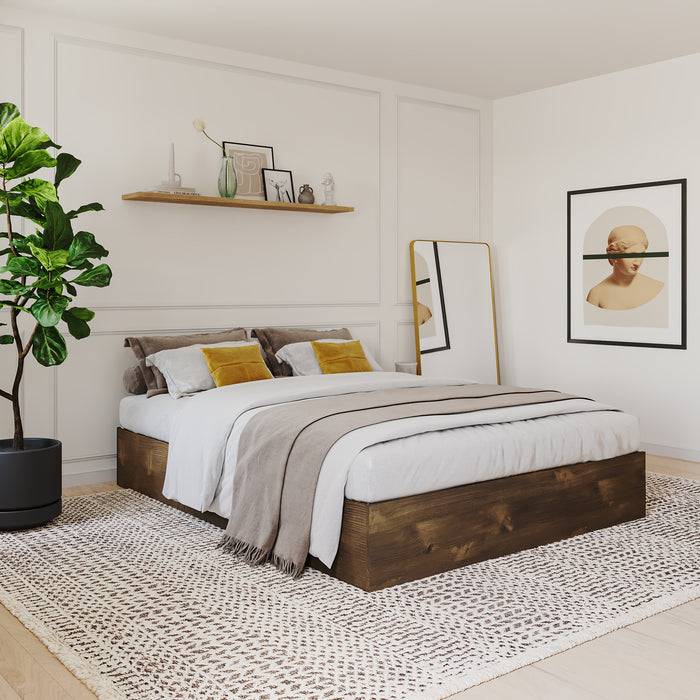 Nordika Queen Platform Bed - Truffle
