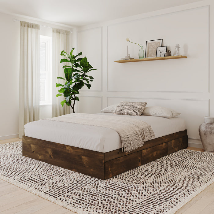 Nordika Queen Platform Bed - Truffle