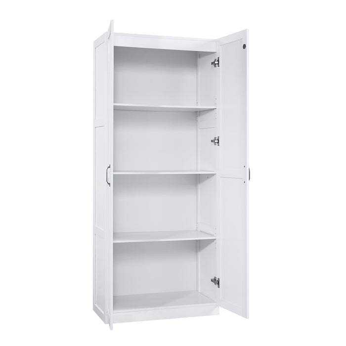 Manhattan Comfort Hopkins Modern Storage Closet - White