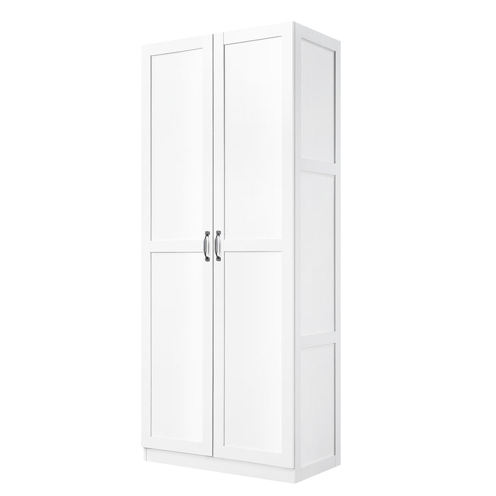 Manhattan Comfort Hopkins Modern Storage Closet - White