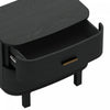 Solara Contemporary 30" Solid Wood Nightstand in Black (2-Drawer) | Table de nuit contemporaine Solara 30" en bois massif noir (2 tiroirs)