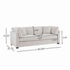 Flare Modern 83.5 Inch Flared Arms Sofa with High-Density Cushions, Beige | Flare Canape Moderne 83.5 po a Accoudoirs Evases et Coussin Haute Densite, Beige