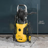 Outsunny Electric Pressure Washer, 1800W High Pressure Washer with 20 ft Outlet Hose, Adjustable Nozzle, 1.9GPM Power Washer with Hose Reel, Steel Handle for Home Patio, Yellow