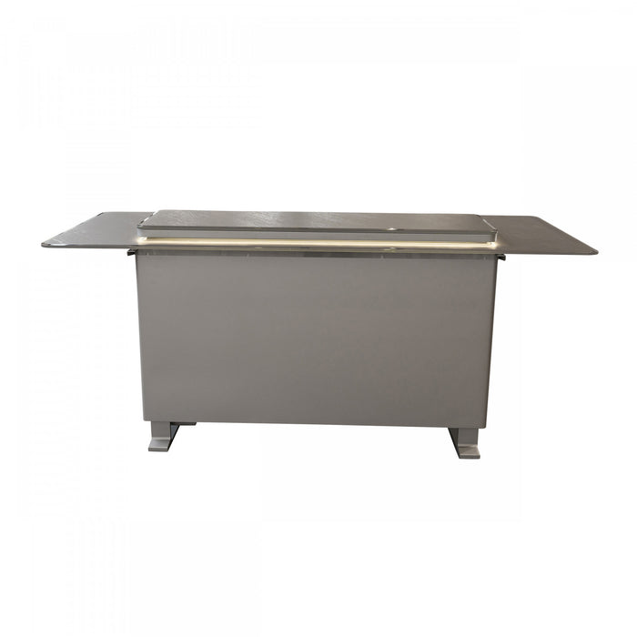 Forno Elevato Smart Bar Table, Sandstone Black, 5.3 cu.ft fridge and freezer-FBTFR7037-72BLK 