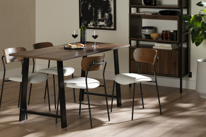 Hype Cream Brown Dining Chair - Set of 2