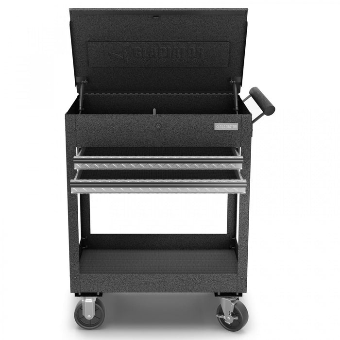 Gladiator 2-Drawer Utility Cart - Silver Tread