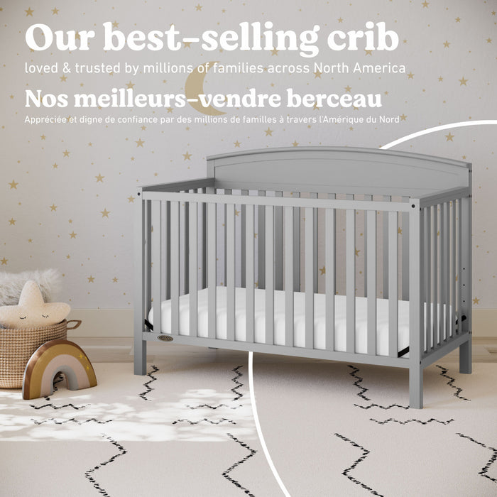Graco Benton 5-in-1 Convertible Crib - Pebble Gray