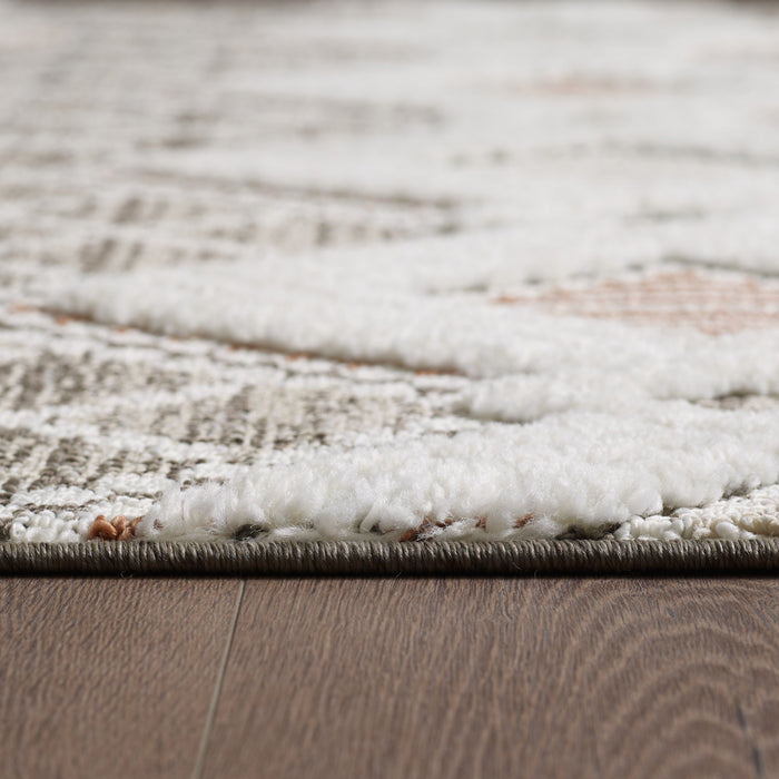 Quinto Twinkle Orange Shag Area Rug - 7'7\" x 10'