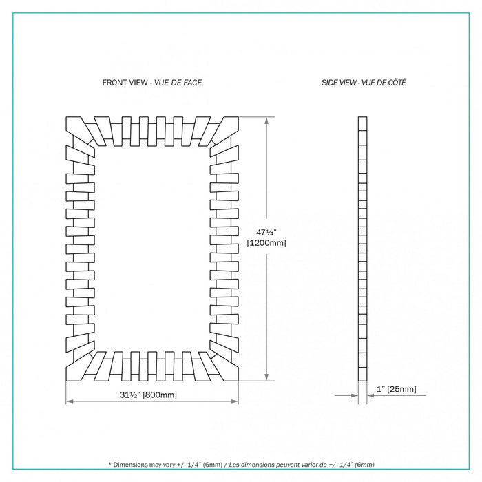 Penn Silver 47.24\" Mirror