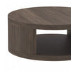 Alure Contemporary 36" Round Coffee Table in Walnut | Table basse ronde contemporaine Alure 36" en noyer