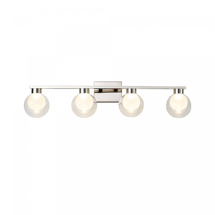 Colton 4 Light Bathroom Vanity, Chrome