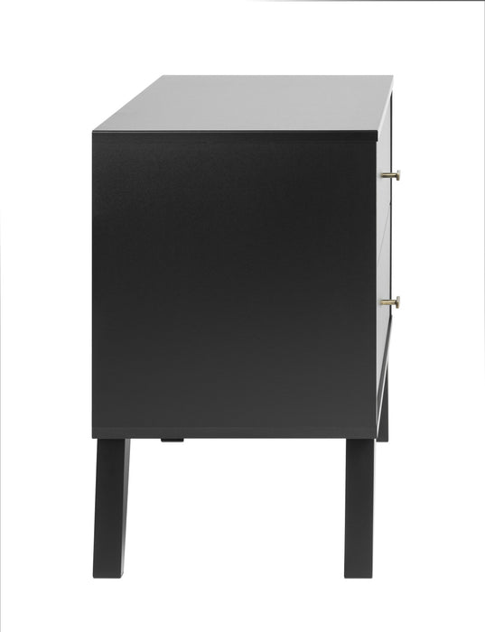 Milo 2-Drawer Nightstand - Black